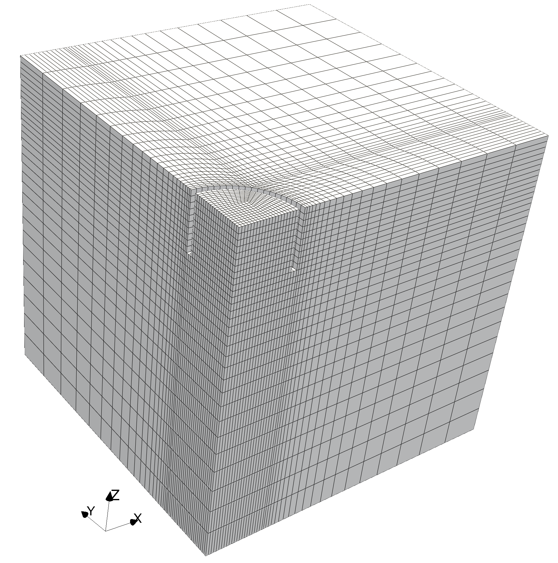 Suction caisson mesh