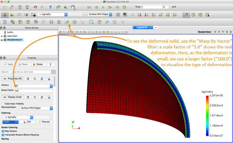 The case in ParaView 1