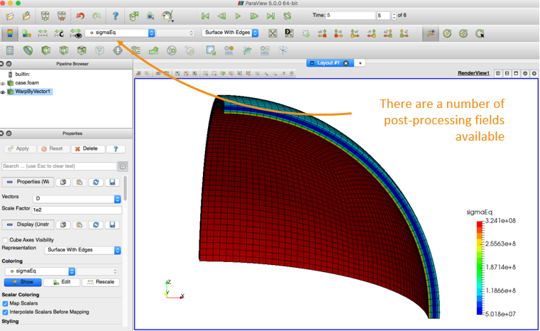 The case in ParaView 2