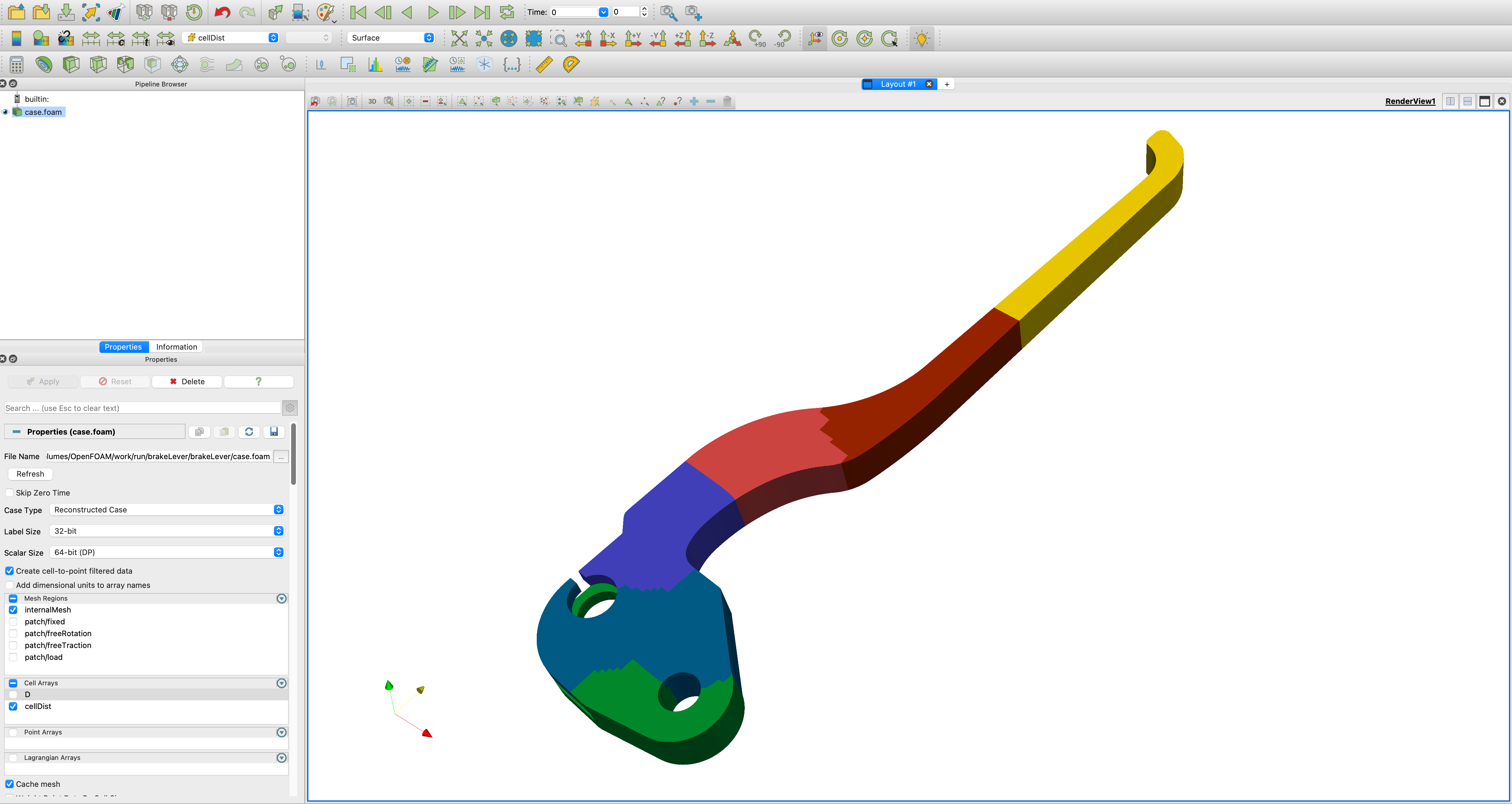 Case geometry and mesh