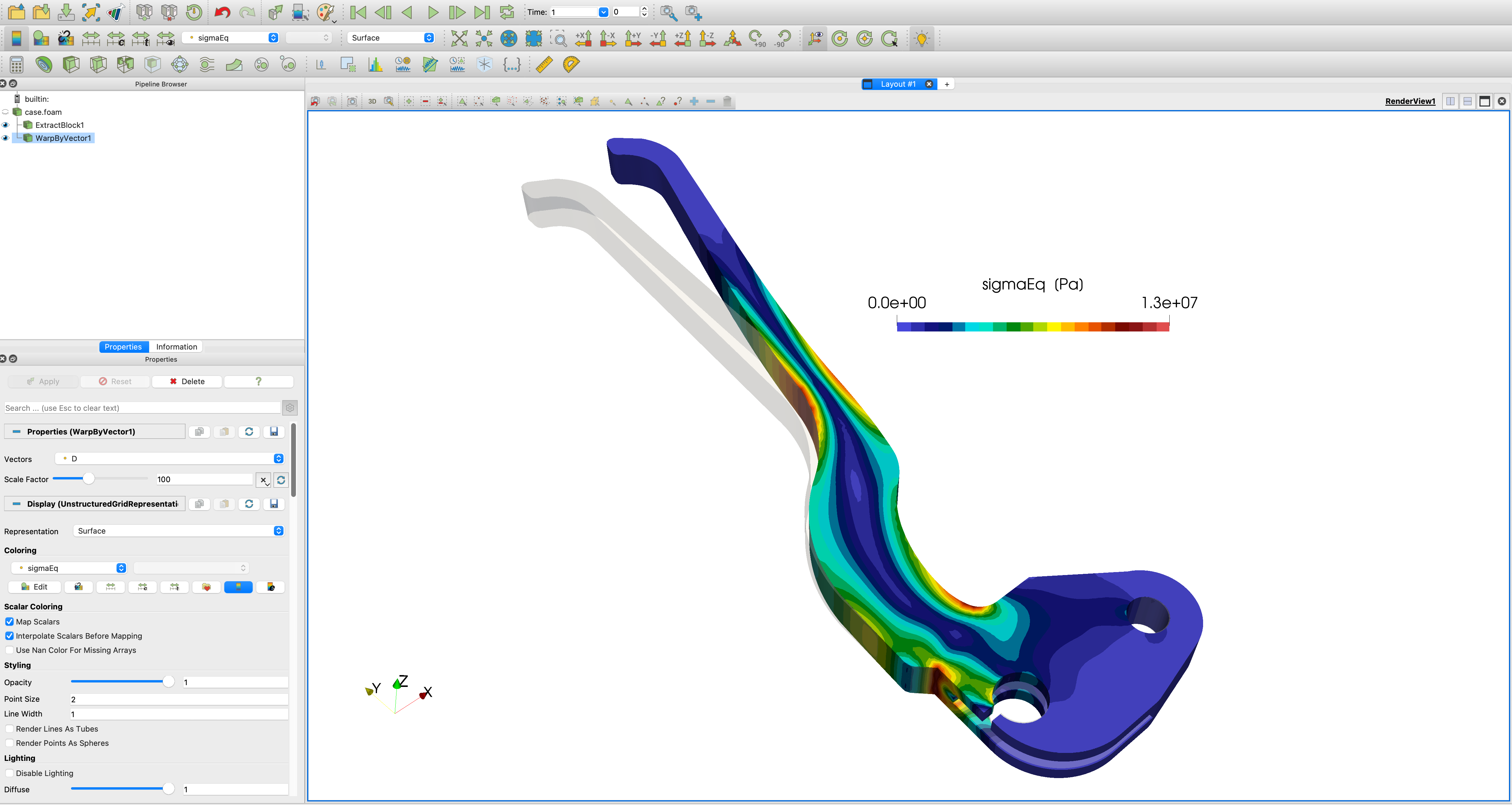 Case geometry and mesh